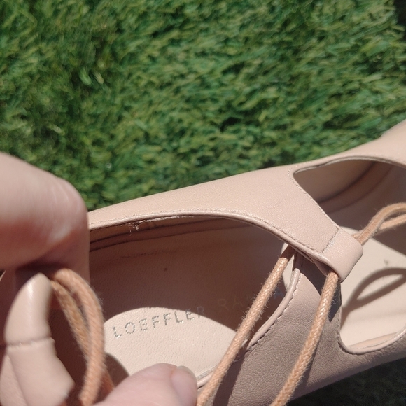 Loeffler Randall Ambra Lace Up Pointed Toe Flats - Picture 3 of 5
